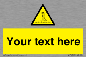 Custom warning artificial waterfall